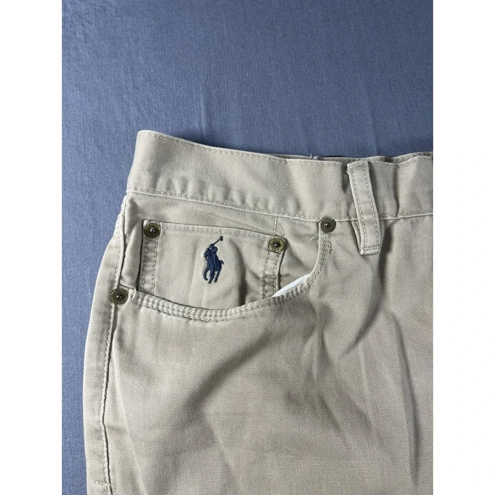 Polo Ralph Lauren Authentic Dungarees Khaki Jeans Pants Mens 34x30 Beige